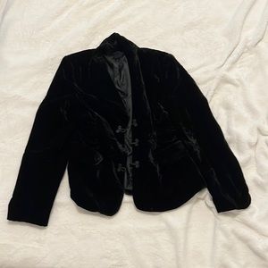 Bob Mackie Women’s Black Velvet Blazer